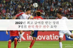 2022년 최고 급여를 받는 상위 7명의 한국 축구 선수 요약
